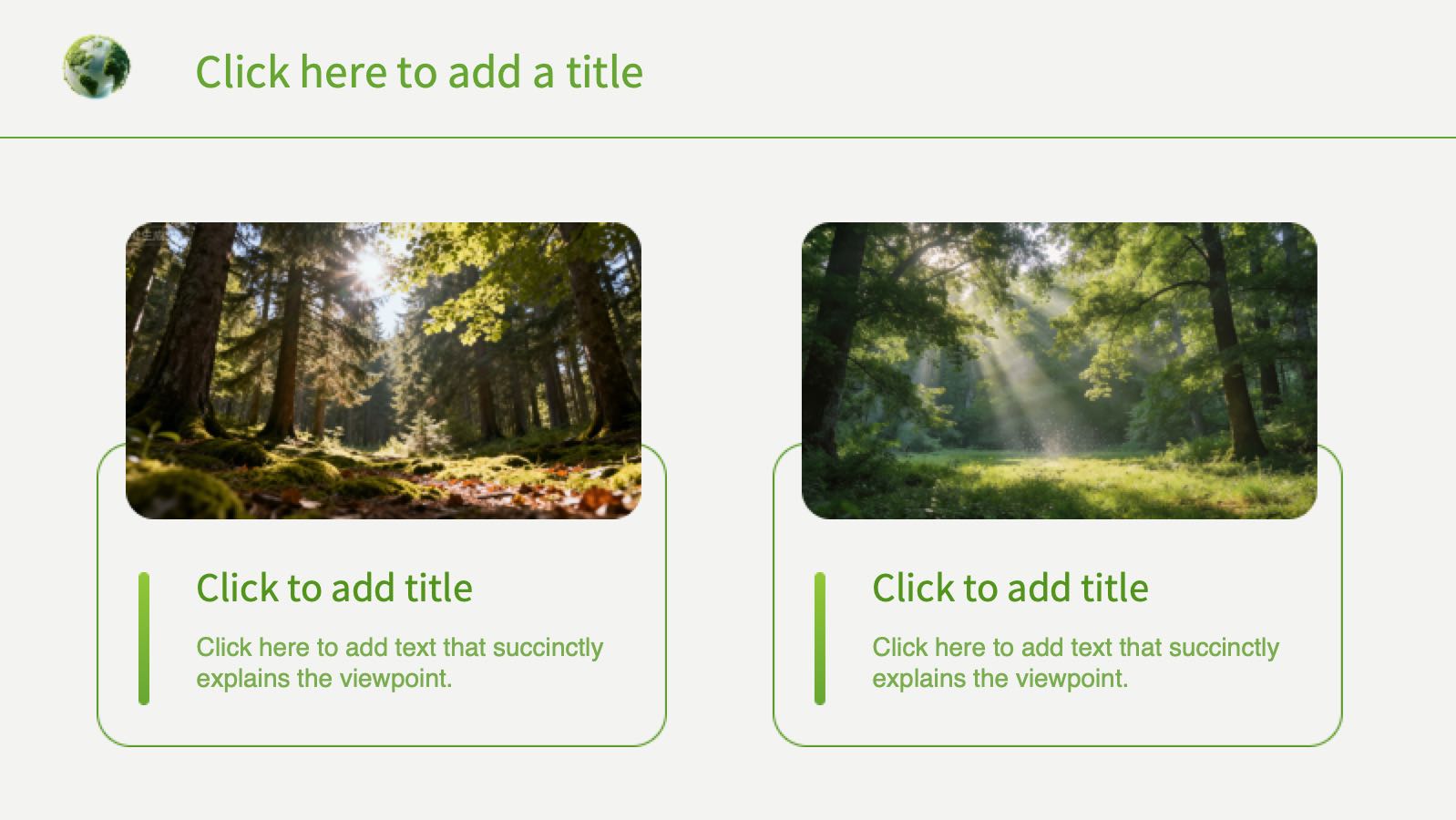 Forest Environmental Protection Template PowerPoint template preview 9