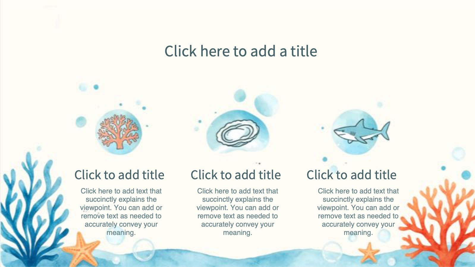 Plantilla de protección ambiental marina PowerPoint template preview 9