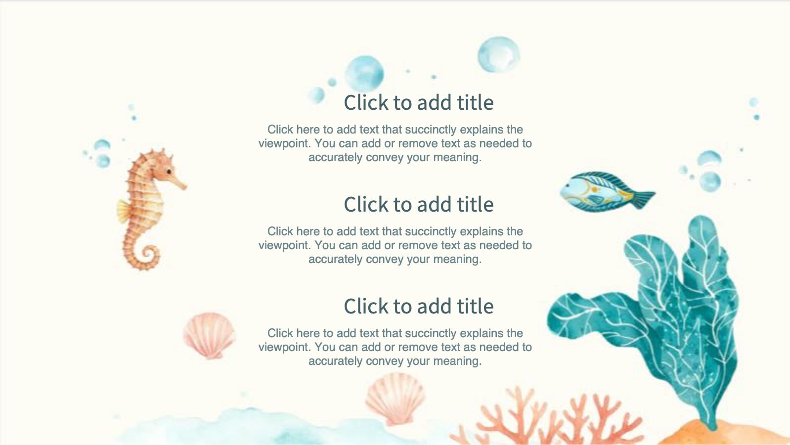 Plantilla de protección ambiental marina PowerPoint template preview 11
