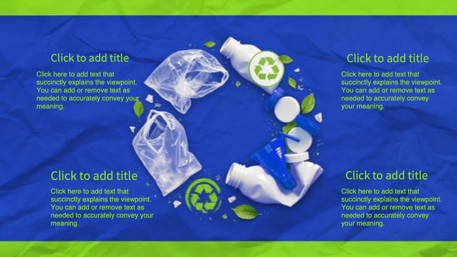 Plantilla de protección ambiental de plástico PowerPoint template preview 4