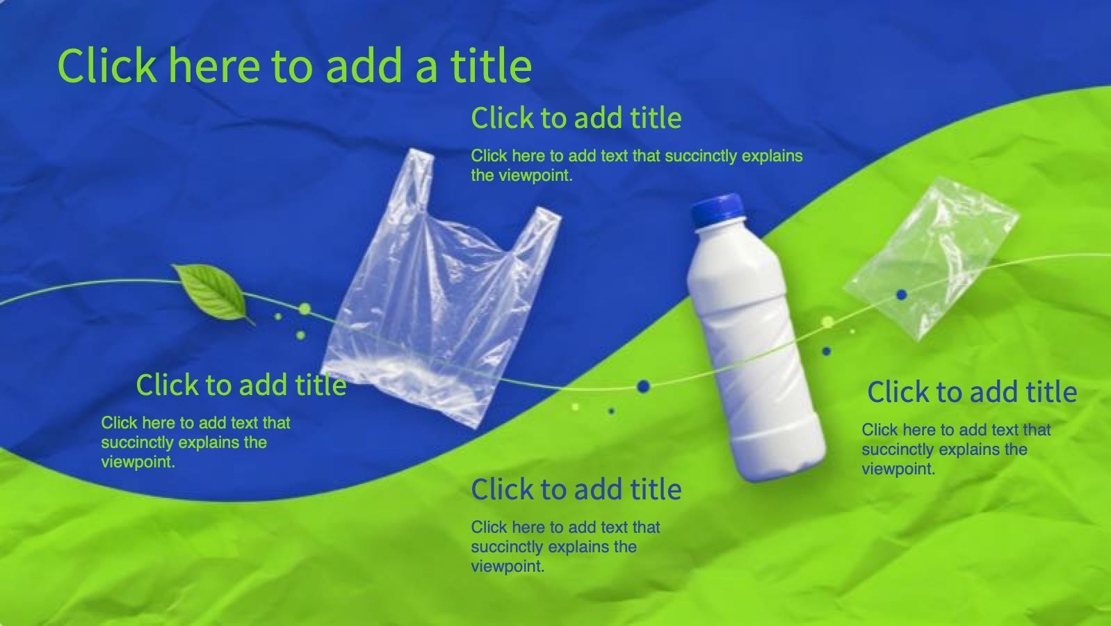 Plantilla de protección ambiental de plástico PowerPoint template preview 9