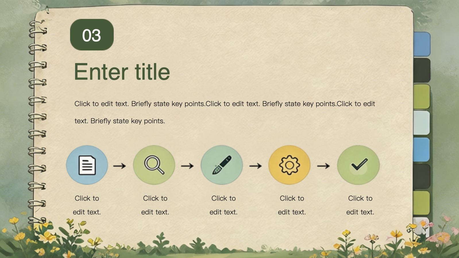 Forest Flat Design Template PowerPoint template preview 6