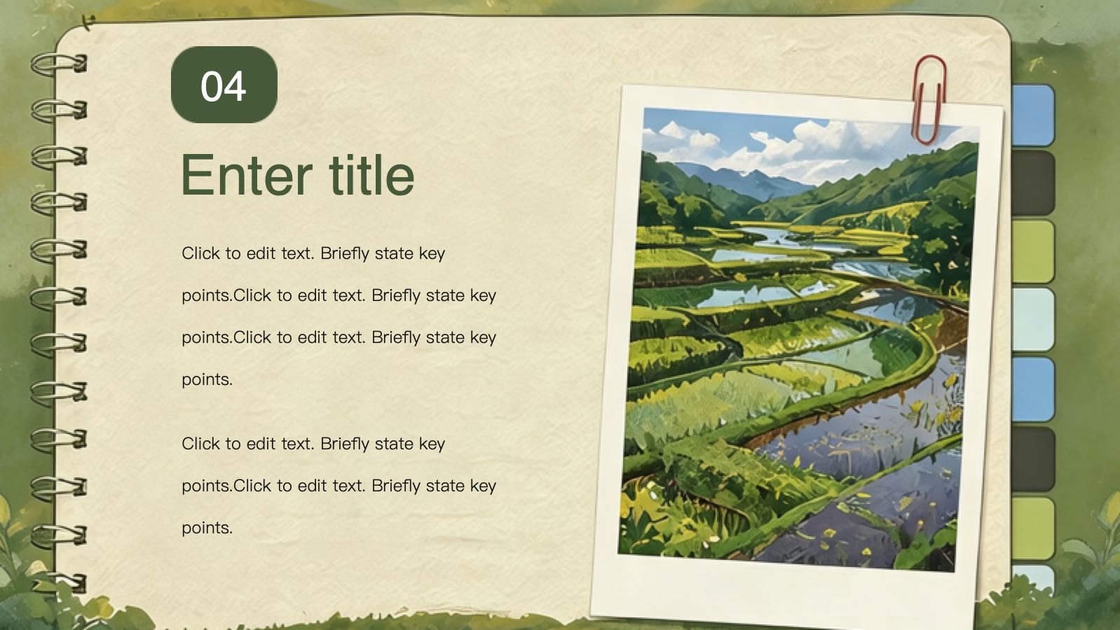 Forest Flat Design Template PowerPoint template preview 8