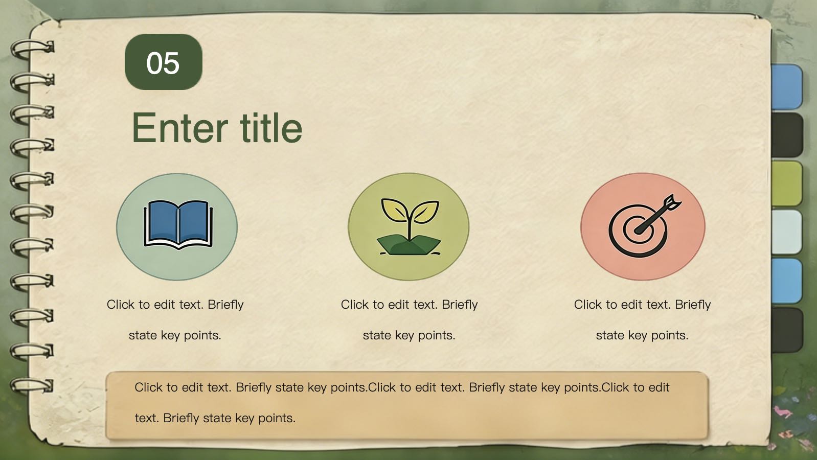 Forest Flat Design Template PowerPoint template preview 9