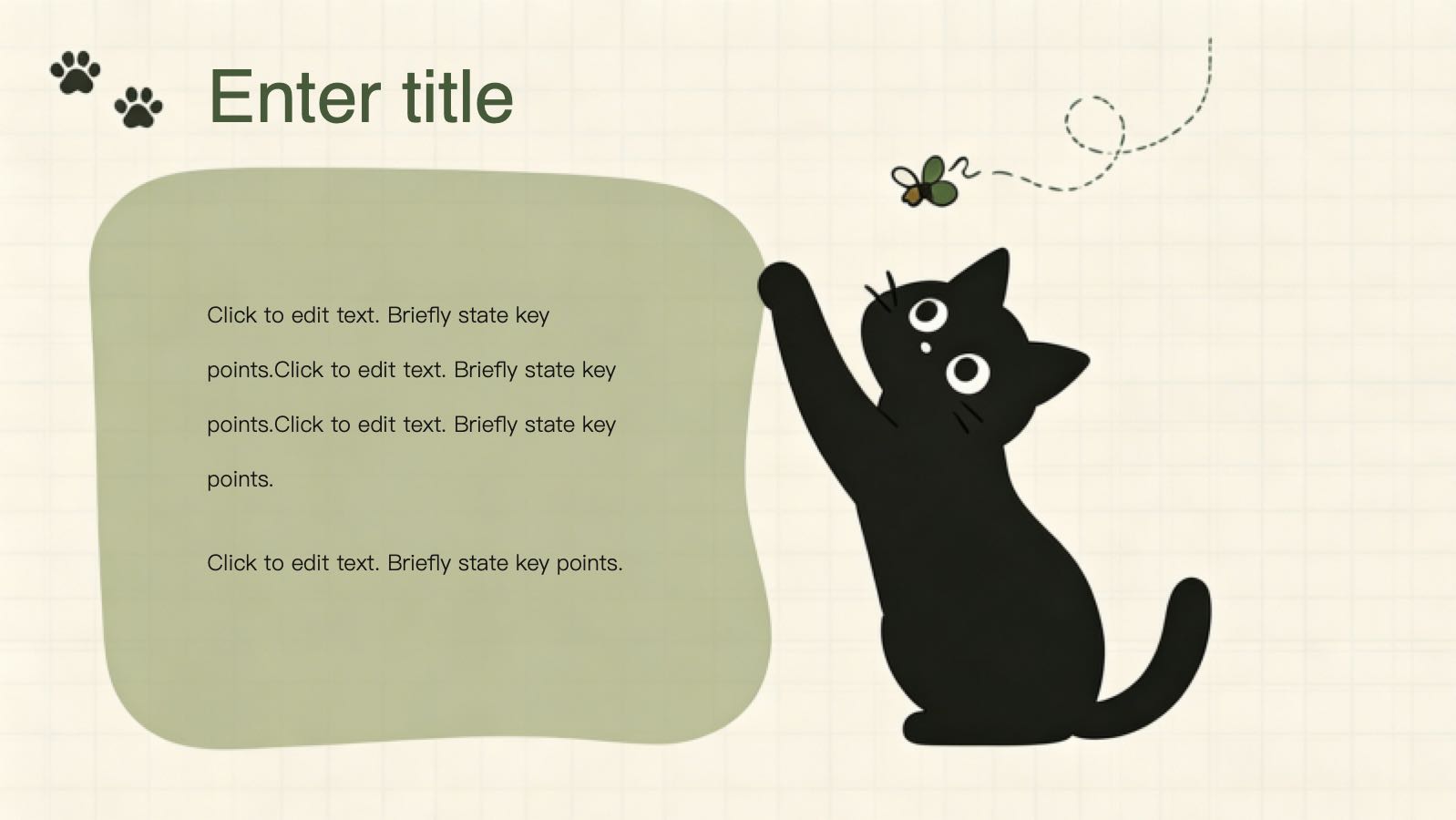 Black Cat Template PowerPoint template preview 4