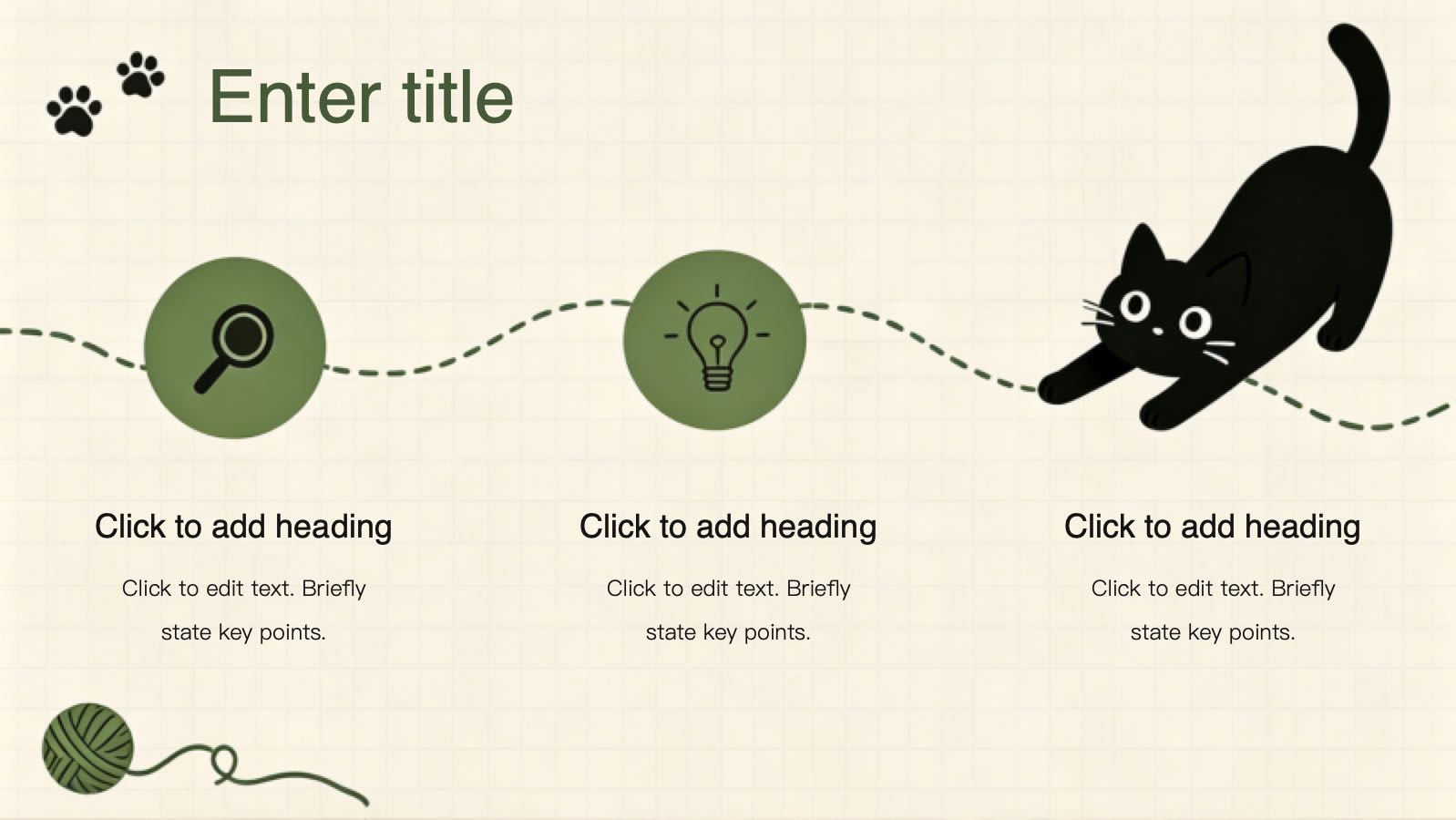 Black Cat Template PowerPoint template preview 5