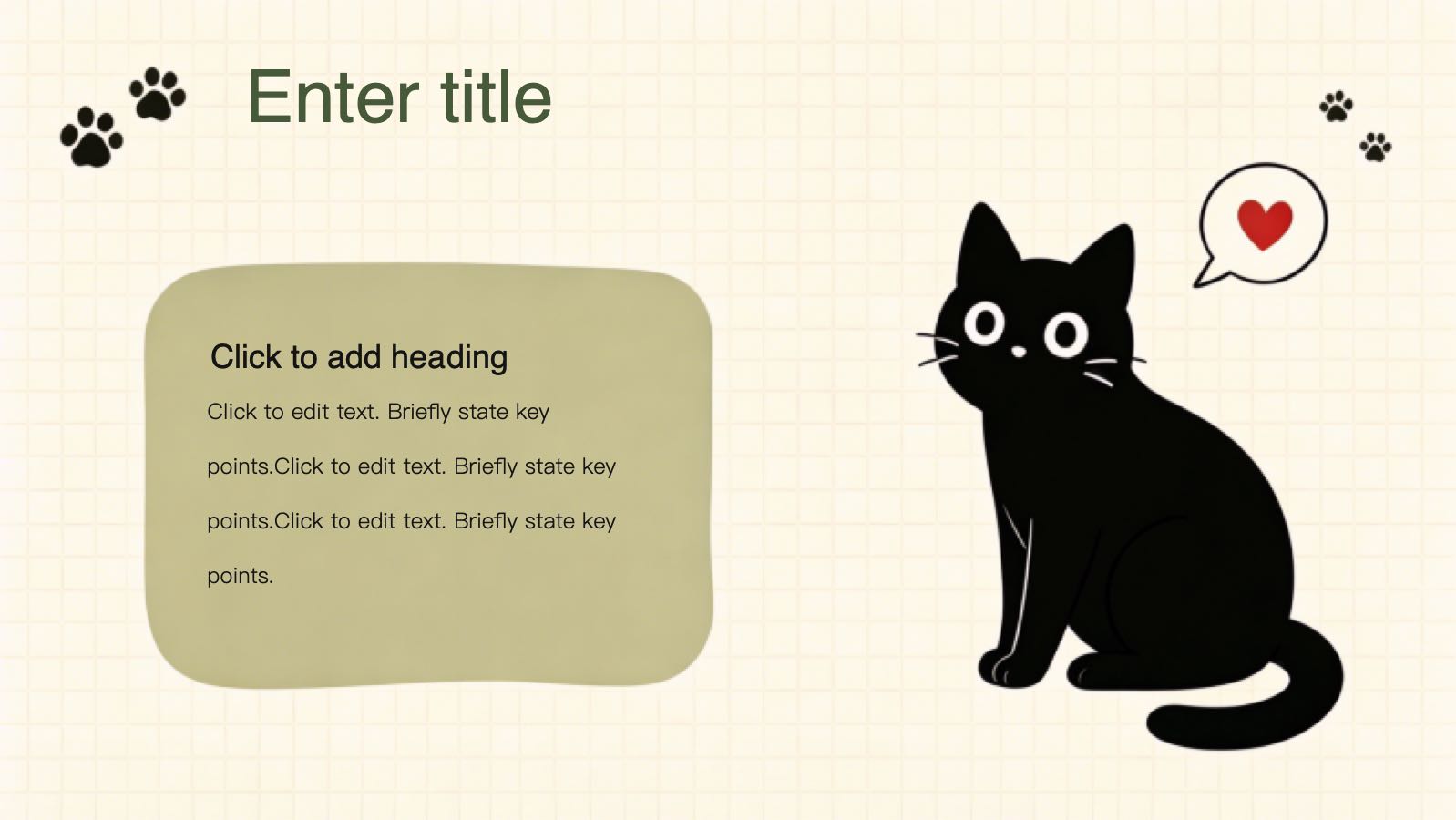 Black Cat Template PowerPoint template preview 6