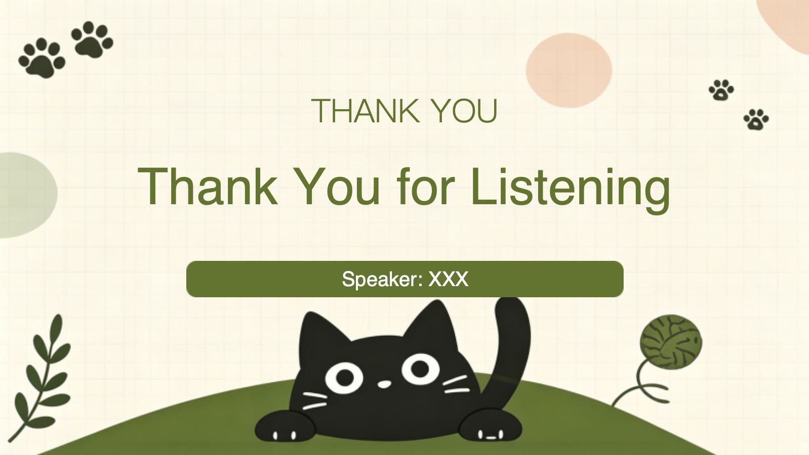 Black Cat Template PowerPoint template preview 11