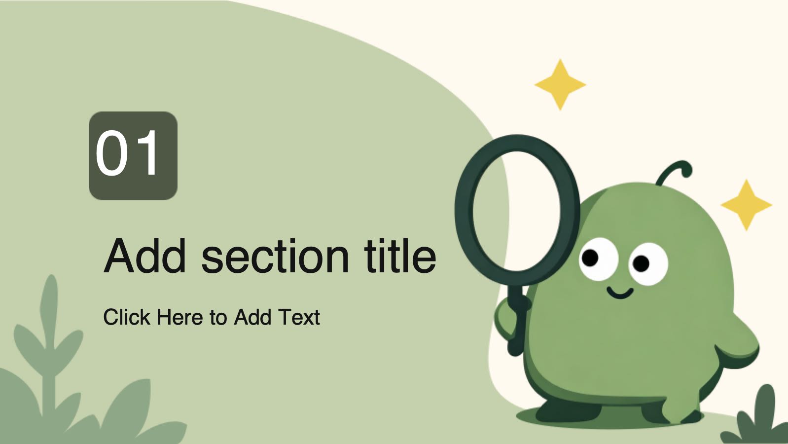 Jungle Flat Template PowerPoint template preview 3