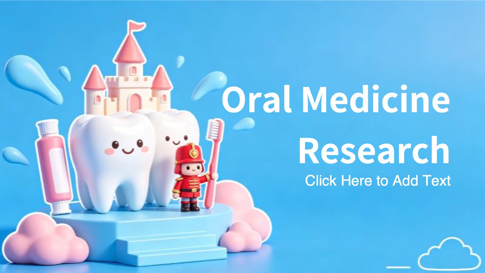 Desenhos animados azuis Pesquisa Dental