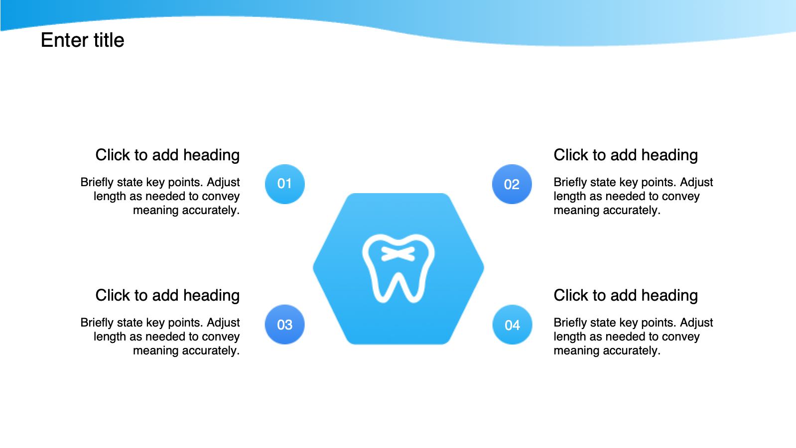 Pré-visualização do modelo PPT Desenhos animados azuis Pesquisa Dental, diapositivo 10