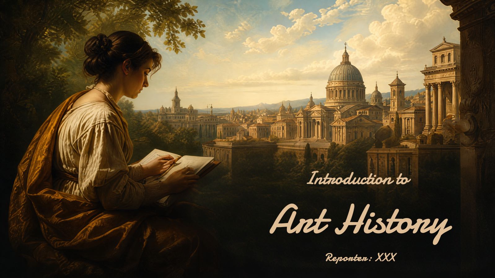 Oil painting style art template