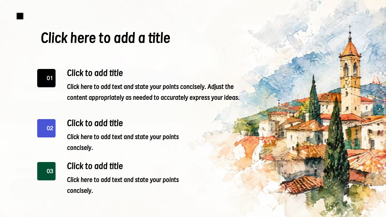 Watercolor Style Art Template PowerPoint template preview, slide 10