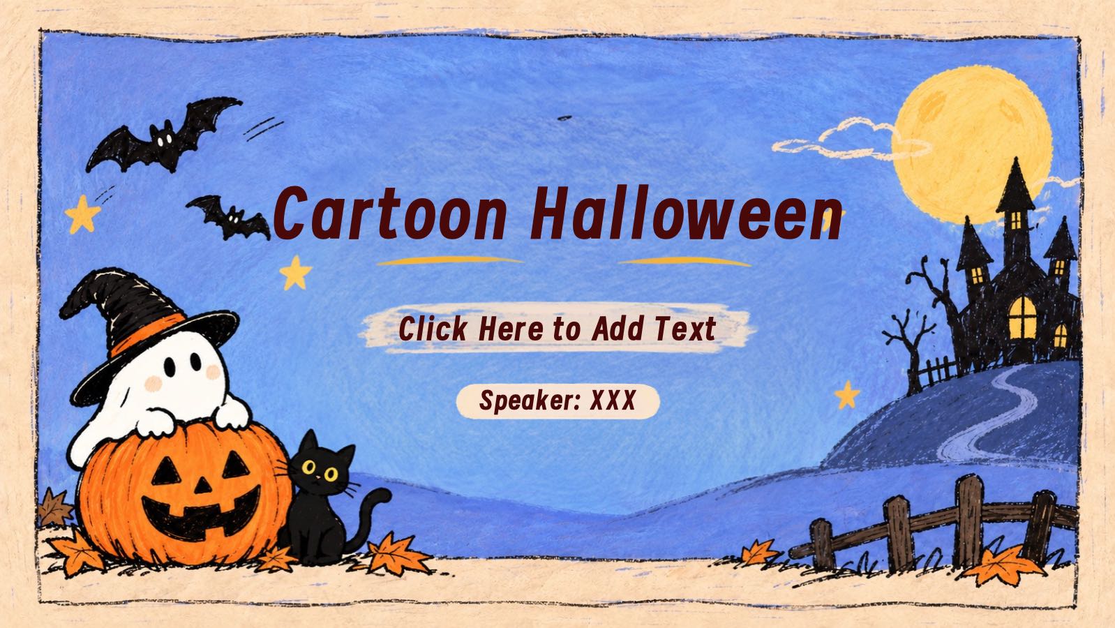 Cartoon Halloween Template
