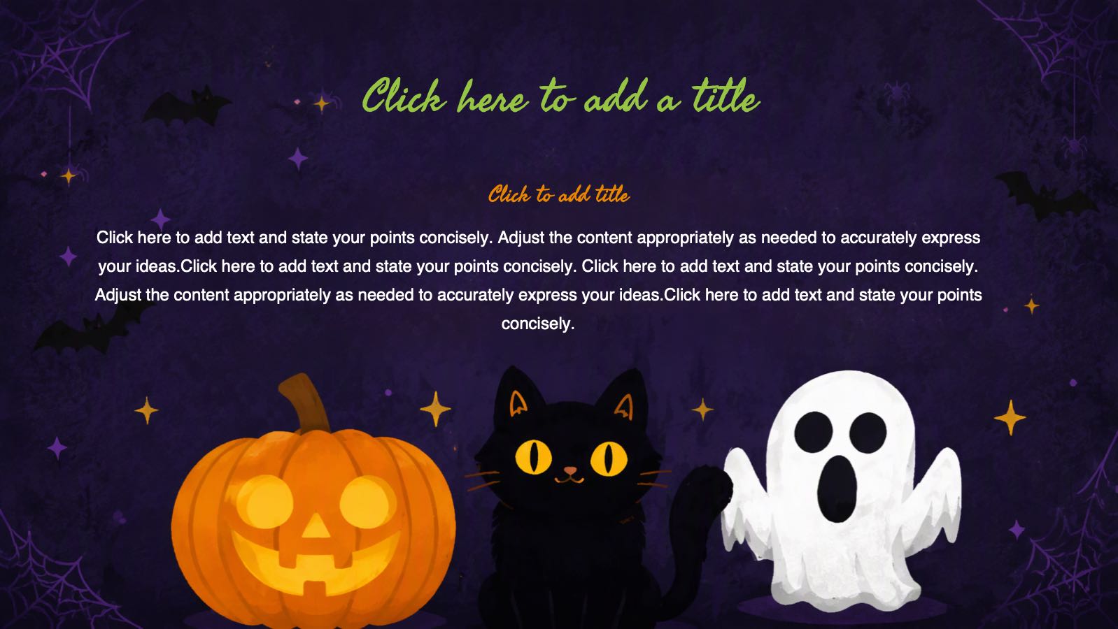 Vista previa de la plantilla PPT Plantilla de Halloween púrpura, diapositiva 4