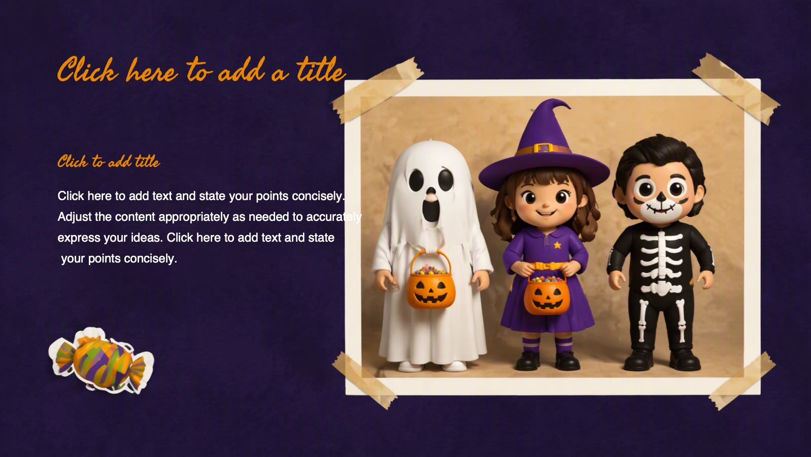 Vista previa de la plantilla PPT Plantilla de Halloween púrpura, diapositiva 5